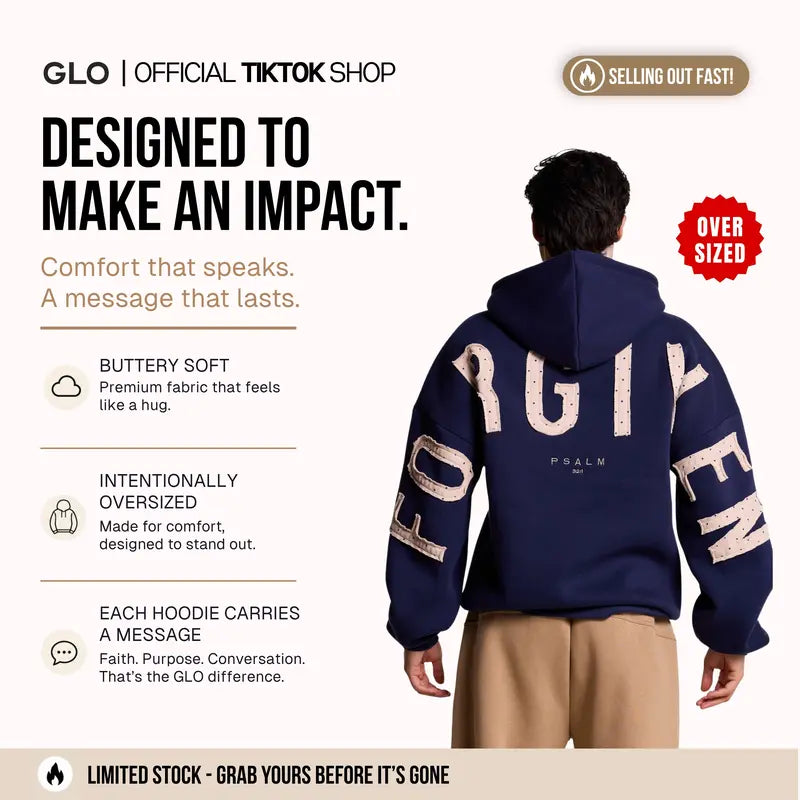 GLO Kingdom Essential Hoodie Patchwork Oversized Unisex
