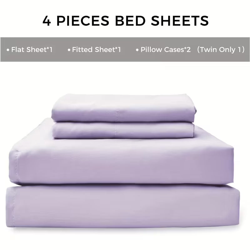 Queen-Size Luxury Hotel-Quality 4-Piece Sheet Set