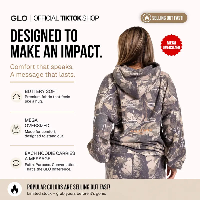 GLO Kingdom Essential Hoodie Patchwork Oversized Unisex
