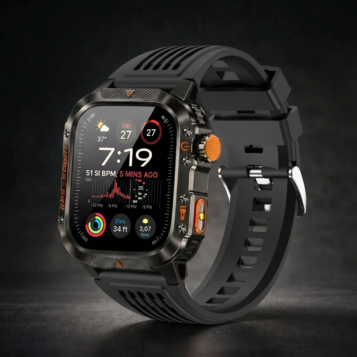 Novex™ Titan X2 Pro - Rugged GPS Smartwatch