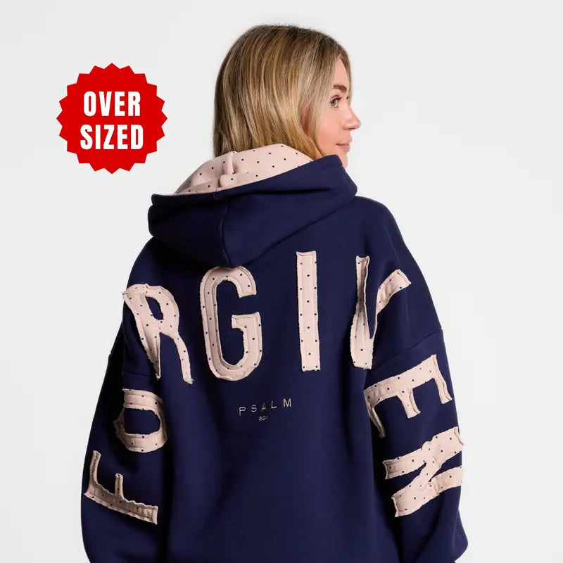 GLO Kingdom Essential Hoodie Patchwork Oversized Unisex
