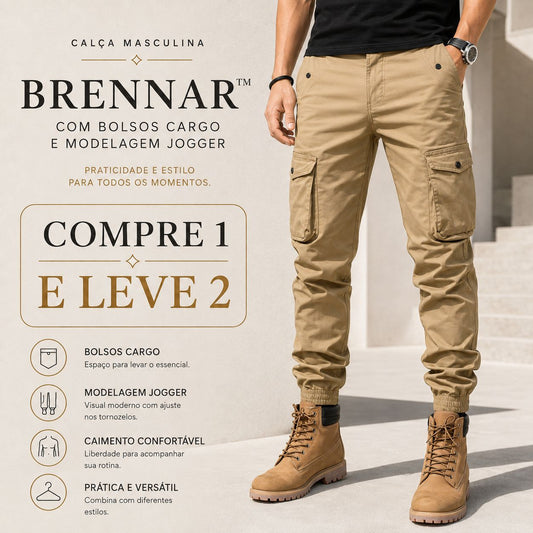 [BUY 1 GET 1 FREE] Brennar™ Jogger Pants with Cargo Pockets / Practicality for Your Daily Routine.