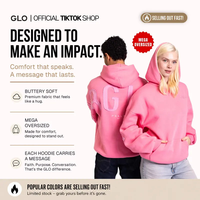 GLO Kingdom Essential Hoodie Patchwork Oversized Unisex