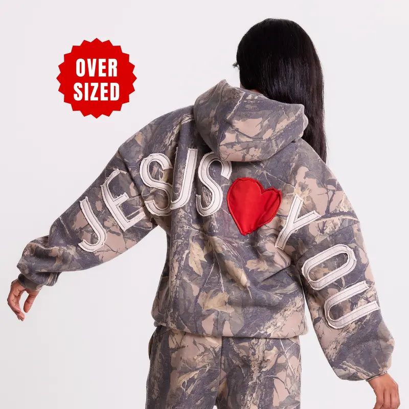 GLO Kingdom Essential Hoodie Patchwork Oversized Unisex