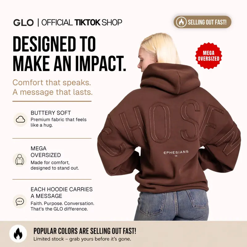 GLO Kingdom Essential Hoodie Patchwork Oversized Unisex