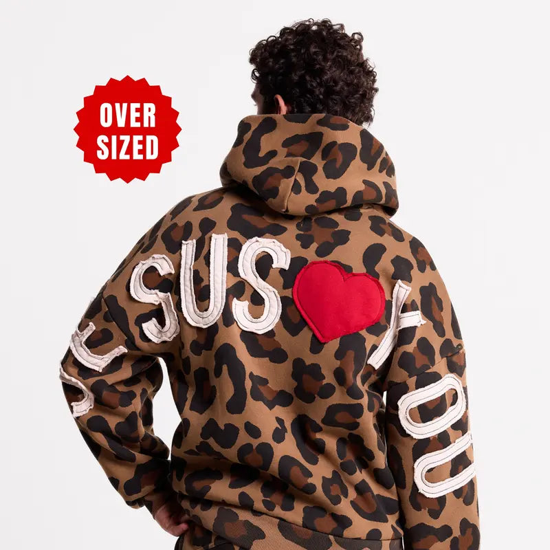 GLO Kingdom Essential Hoodie Patchwork Oversized Unisex
