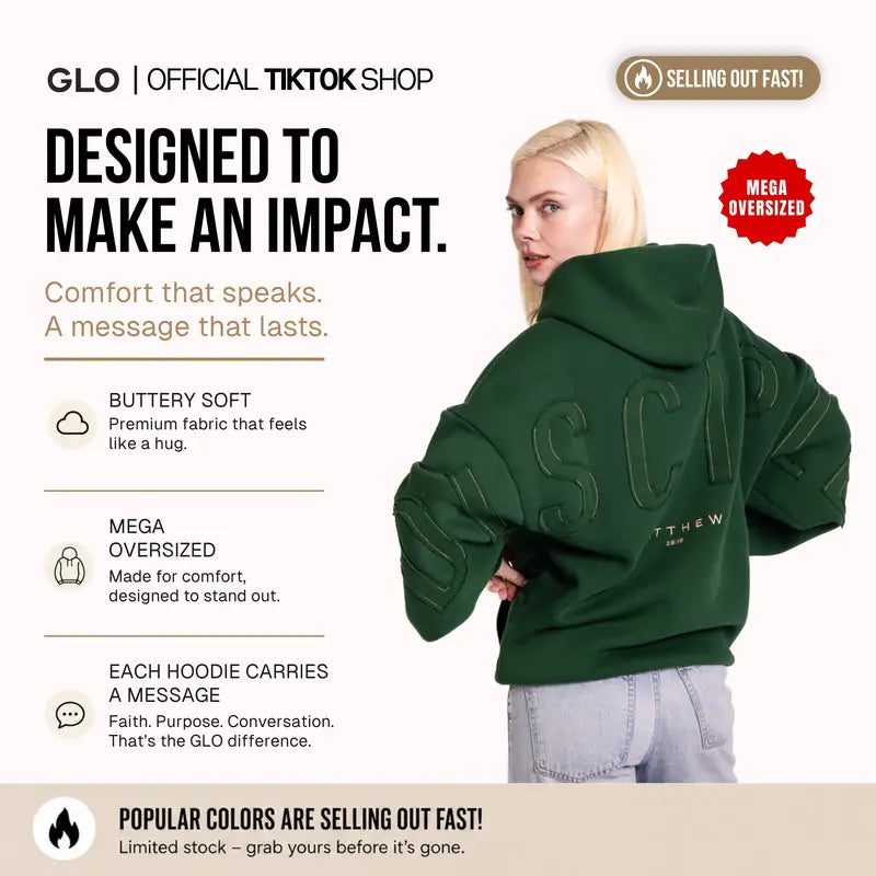 GLO Kingdom Essential Hoodie Patchwork Oversized Unisex